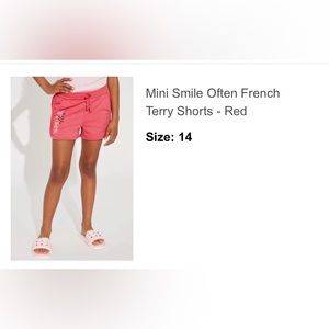 Mini Smile Often French Terry Shorts Fashion Nova NWT